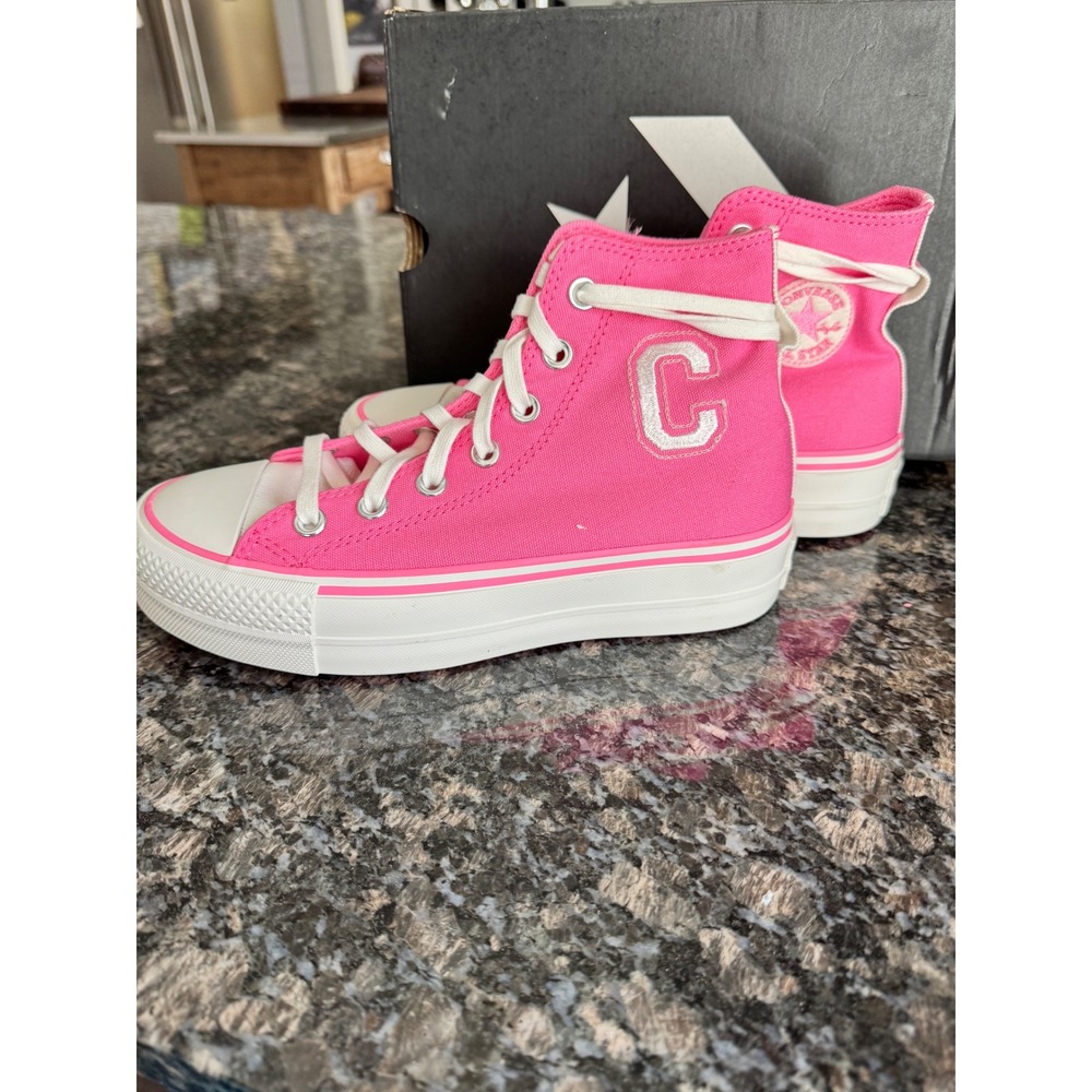 Converse CTAS Lift Hi Oops Pink Platform Sneakers A07141C‎ Womens 6